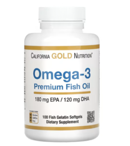 California Gold Nutrition, オメガ3プレミアムフィッシュオイル、180EPA