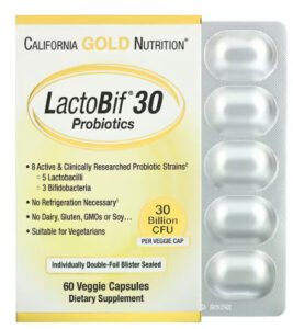 California Gold Nutrition, LactoBif プロバイオティクス、300億CFU