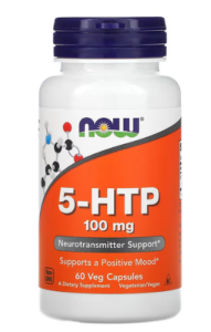 NOW Foods, 5-HTP、100mg、ベジカプセル60粒